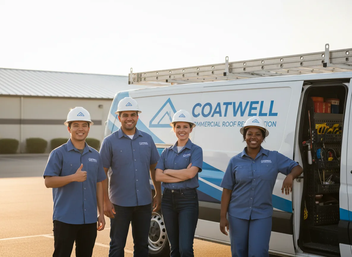Commercial roof coating company in Westport, MA